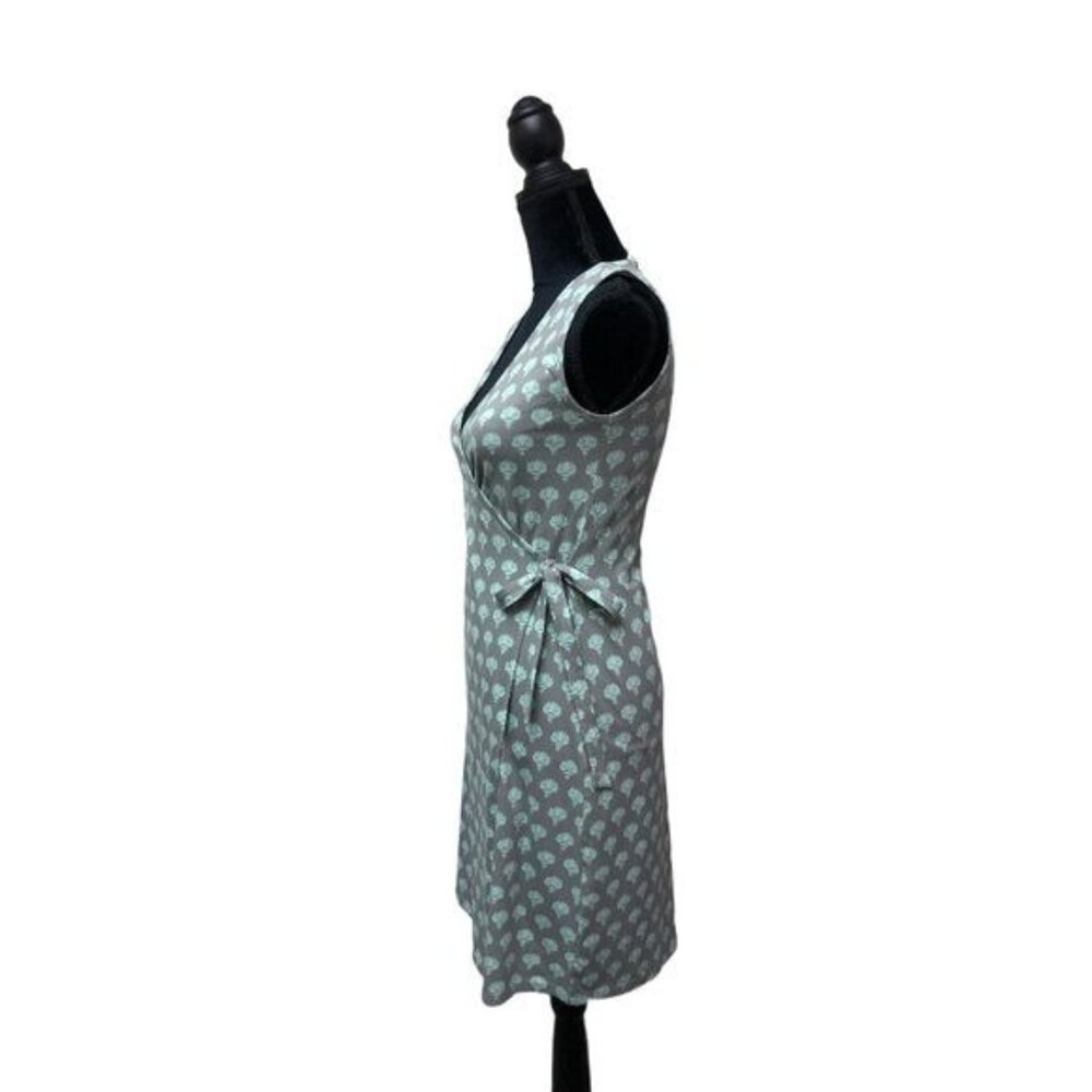 Synergy Organic Cotton Clothing Lotus Classic Wrap Dress | Extra Small - Picture 3 of 8